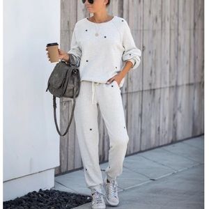 Embroidered lounge set